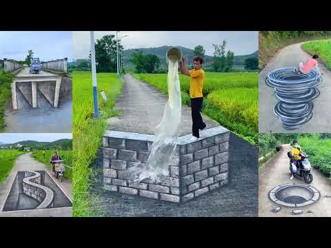 Amazing 3D Street Art, The Best Painting Illusion 3D Art
