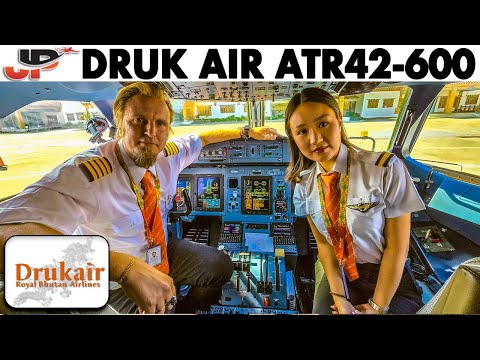 Flying the Challenging High Terrains of Bhutan in cockpit of ATR42-600