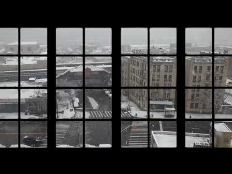 NYC Snowfall Window View. #asmr #windowview #snow #nyc