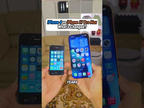 iPhone 4 vs iPhone 17 Pro Max Design Comparison #shorts