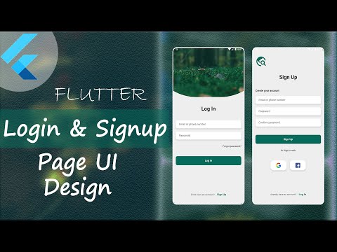 Login & Signup Page UI Design in Flutter | Flutter UI Design | Flutter Speed Code | Flutter Tutorial