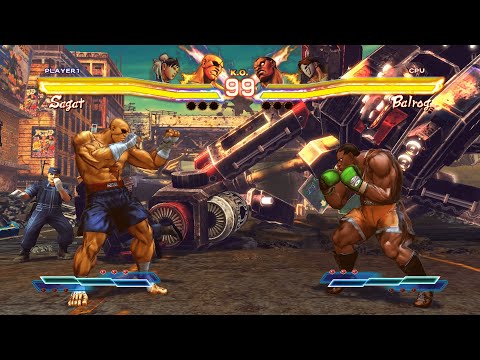 Sagat & Chun-Li vs Balrog & Vega (Hardest) - Street Fighter X Tekken