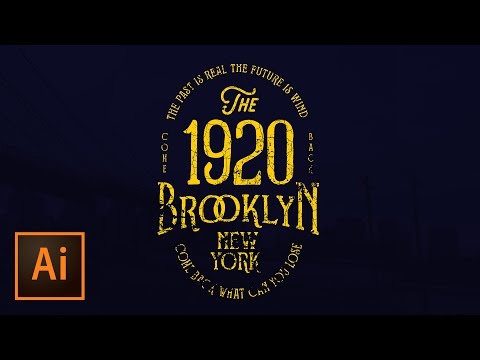 Distressed Text Effect and Grunge Graphics with Adobe Illustrator CC