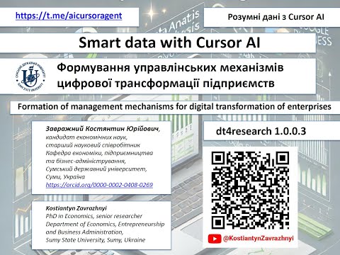 3 Розумні дані з Cursor AI та формування управлінських механізмів цифрової трансформації підприємств