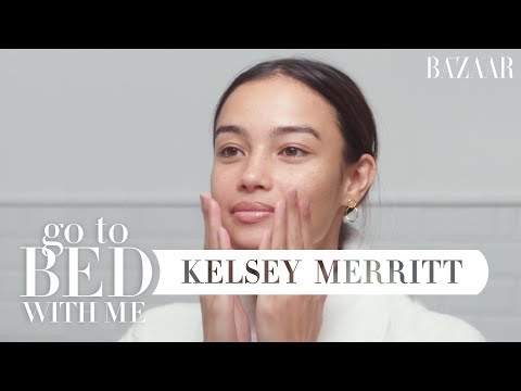 Victoria's Secret Model Kelsey Merritt's Nighttime Skincare Routine | Go To Bed With Me