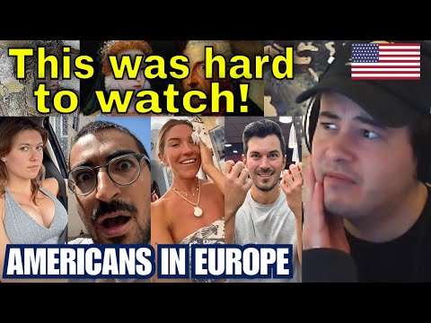 American Reacts Americans CAN’T Handle These Simple Things in EUROPE