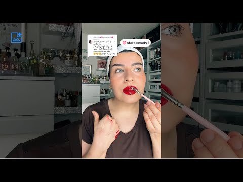 Simple Red lipstick Valentine’s day glam