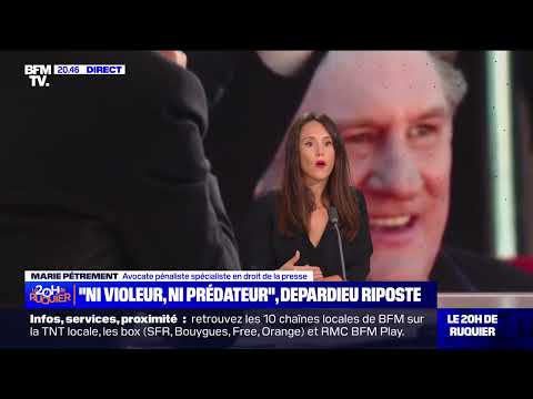 Le 20h de Ruquier – "Ni violeur, ni prédateur", Depardieu riposte