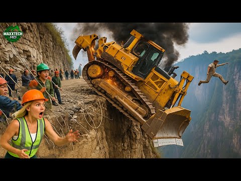 Jaw-Dropping Bulldozer Operator Skills Caught on Camera So Crazy You’d Think They’re Fake!