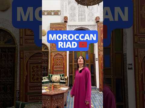 Would you stay in this 500 Year Old Moroccan Riad? 🇲🇦😍 #moroccanarchitecture #morocco #المغرب