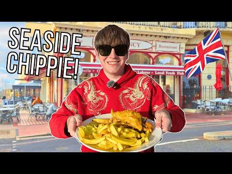 AMERICAN tries COASTAL FISH & CHIPS!!! - Are they better by the Sea?