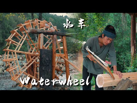 Waterwheel Irrigation: Takes One Month to Restore, Used in Ancient Times for Irrigating Farmland
