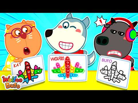 Wolfoo and Bufo | Who Draws it Better Take the Prize Challenge