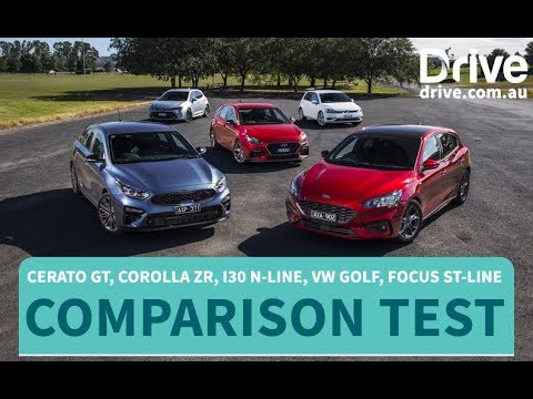 Comparison Test: Kia Cerato GT vs Toyota Corolla vs i30 N-Line vs VW Golf vs Focus ST-Line