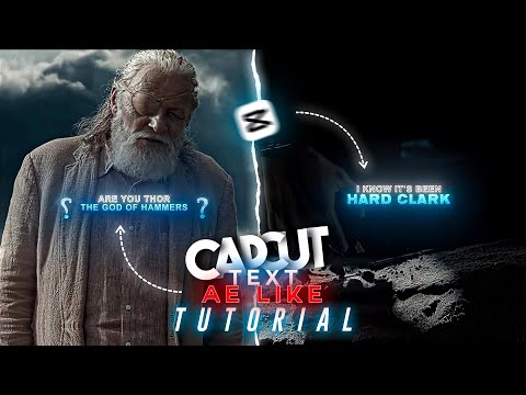 Capcut Ae like text..Tutorial..!!