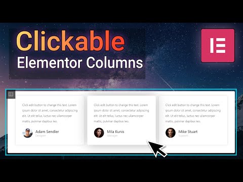 How to make Elementor Columns CLICK-able w/ link (2 Methods)