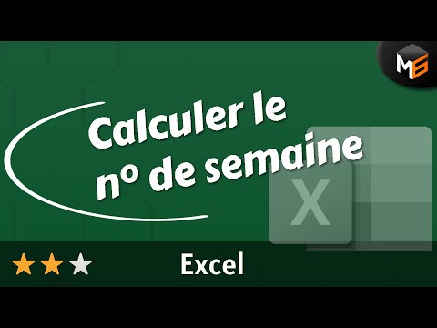 Excel: Calculate the week number