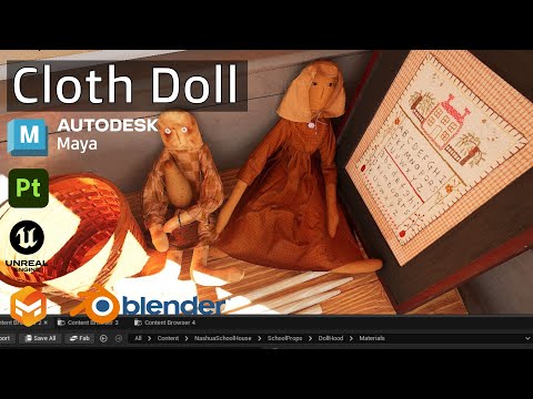 Cloth Doll 3D Character Prop Timelapse
