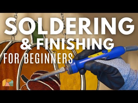 Stained Glass Soldering & Finishing Tutorial | Beginner-Friendly Step by Step
