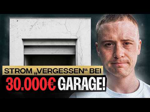 30.000 € Garage OHNE STROM, Wand kaputt gebohrt und XXL-Kunst im Büro | Hausbauprojekt