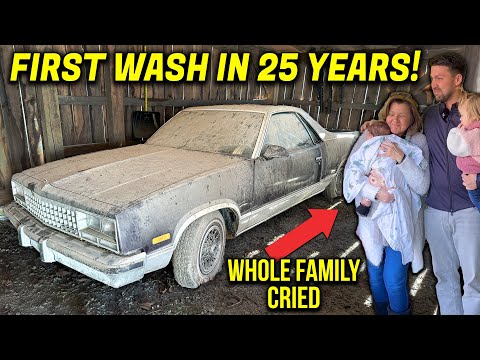 Grandson Sees Deceased Grandfather’s El Camino CLEANED For First Time in 25 YEARS! | EMOTIONAL!