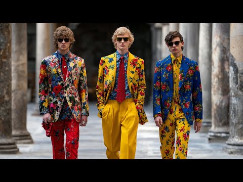 Gucci Spring/Summer 2026 Menswear Inspiration | Retro Silhouettes, Bold Colors, Italian Flair