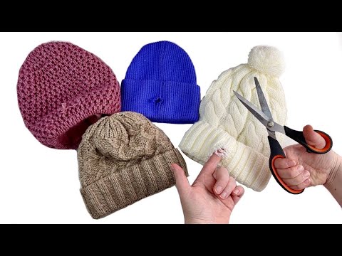 4 fantastic IDEAS FROM OLD hats! MADE NEW STYLISH ITEMS AT ZERO COST!