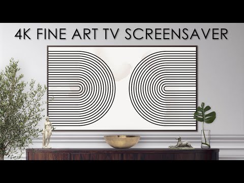 TV Art Screensaver Modern Art | Line Arches | Vintage Art TV Background | 4K Fine Art for your TV