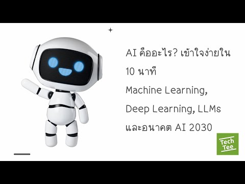 AI คืออะไร? เข้าใจง่ายใน 10 นาที | Machine Learning, Deep Learning, LLMs และอนาคต AI 2030