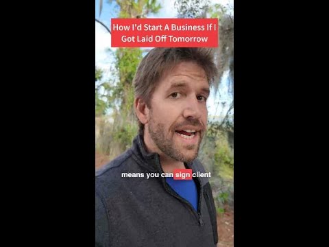 How Id Start a Business If I Got Laid Off Tomorrow #shorts