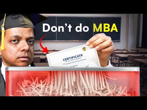 MBA is the WORST degree for Indians!