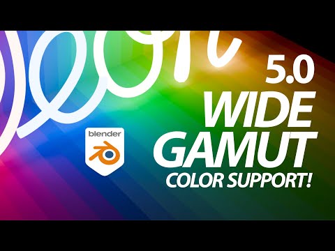 Blender 5.0 now includes full ACES & wide gamut color support!