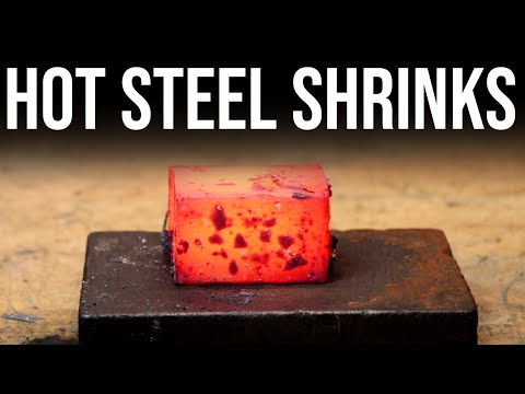 Steel shrinks when it gets hot. That's NOT Normal.