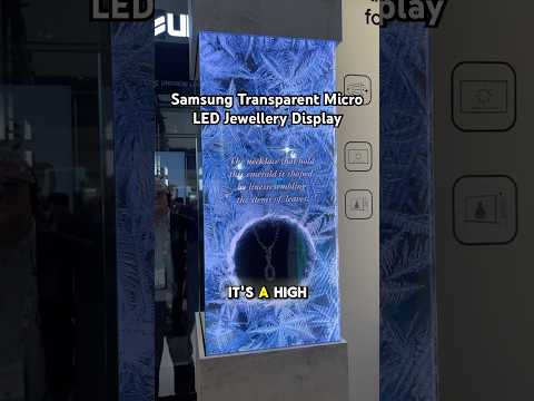 World’s First TRANSPARENT Micro-LED Display Case!