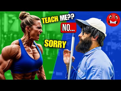 Anatoly is scaring a female bodybuilder 😱 | Anatoly GYM PRANK #1