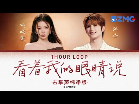 去掌声纯净版🎵张远&姚晓棠 - 《看着我的眼睛说》 「 来 你看着我的眼睛说 你从没爱过我 ♪ 」 #动态歌词 #lyrics #1hourloop #天赐的声音
