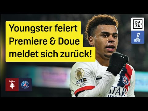 FC Metz - Paris Saint-Germain | 16. Spieltag | Ligue 1 | DAZN Highlights