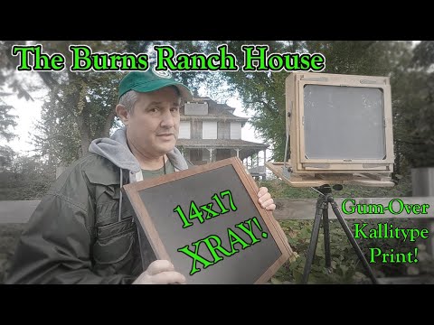 The Burns Ranch House; 14x17 Kallitype & Gum-Over Print!