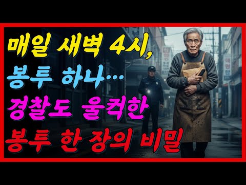 매일 새벽 4시, 노인이 봉투에 73만원을 넣는 진짜 이유｜감동 사연｜시니어사연 ｜노후이야기