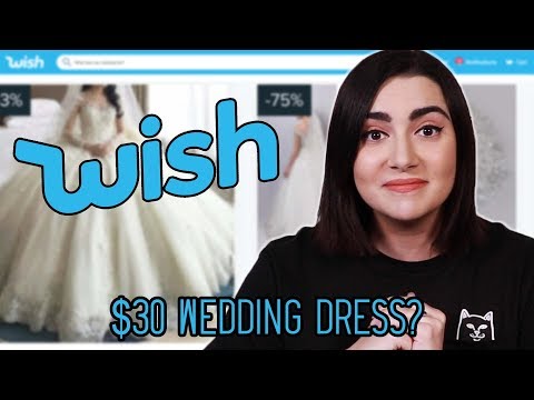 I Tried Wedding Dresses From Wish