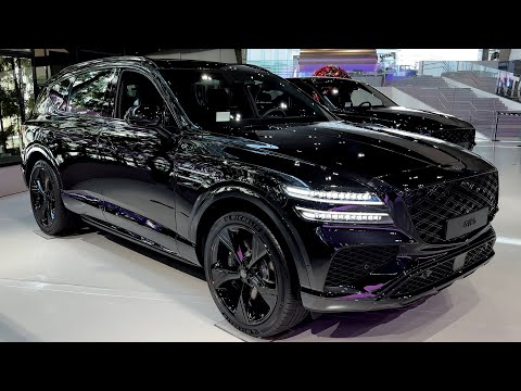 2025 Genesis GV80 Black Exterior and Interior Walkaround
