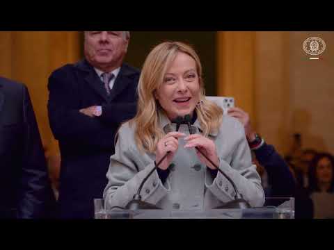 Scambio di auguri del Presidente Meloni con il personale della Presidenza del Consiglio dei Ministri