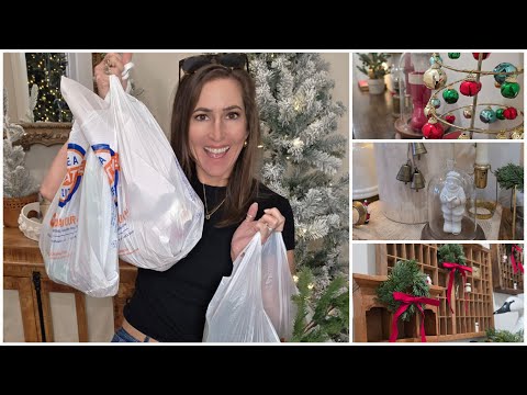 60% OFF CHRISTMAS Decor Haul | Hobby Lobby Clearance Shopping Spree & DIY Vintage Hacks