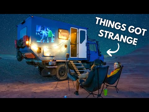 We Camped Next to an Experimental Desert Research Facility 👽 | Overland Unimog Truck Camping