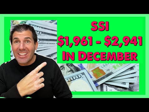 Yes, $1,961 - $2,941 for SSI in December from Social Security