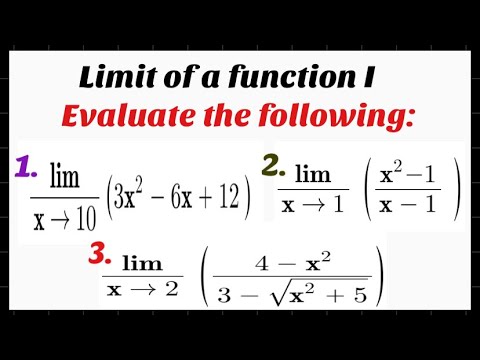 PreCalculus | Limit of a Function (Substitution method)