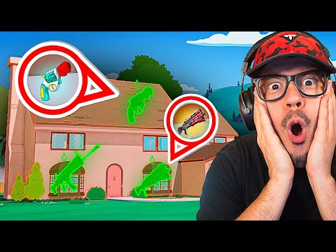 The SIMPSONS *HOUSE LOOT* ONLY Challenge! (Fortnite)