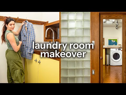 EXTREME retro laundry room makeover