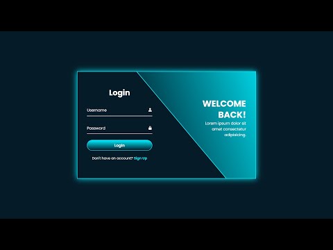 Login and Registration Form in HTML & CSS