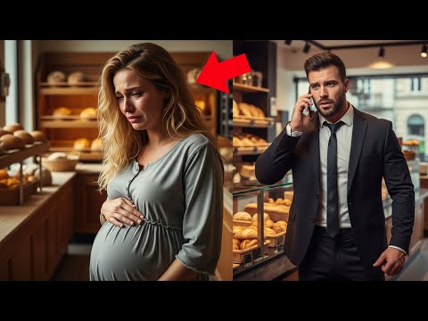 EMBARAZADA Y SIN COMIDA, LLORÓ EN LA PANADERÍA… HASTA QUE UN MILLONARIO ENTRÓ.